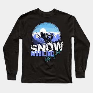 Snowmobile Fun Sport Winter Sports Cool Long Sleeve T-Shirt